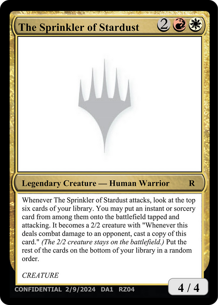 The Sprinkler of Stardust [Unknown Event]