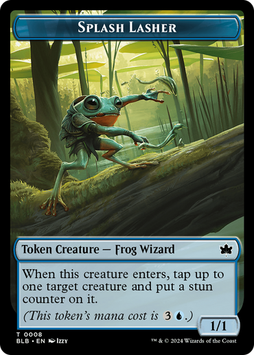 Splash Lasher Token [Bloomburrow Tokens]