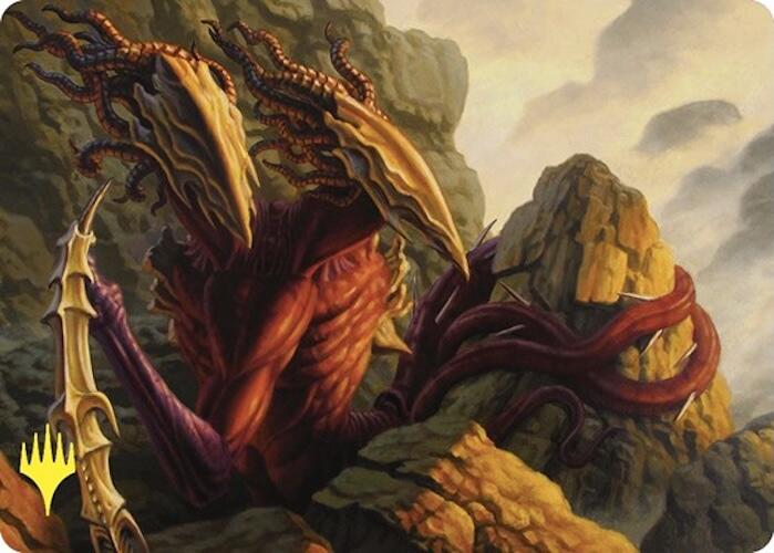 Two-Headed Sliver Art Card (Gold-Stamped) [Commander Masters Art Series]
