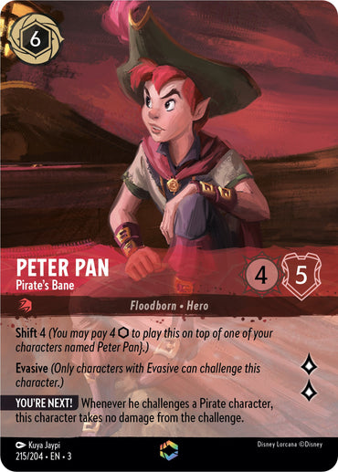 Peter Pan - Pirate's Bane (Alternate Art) (215/204) [Into the Inklands]