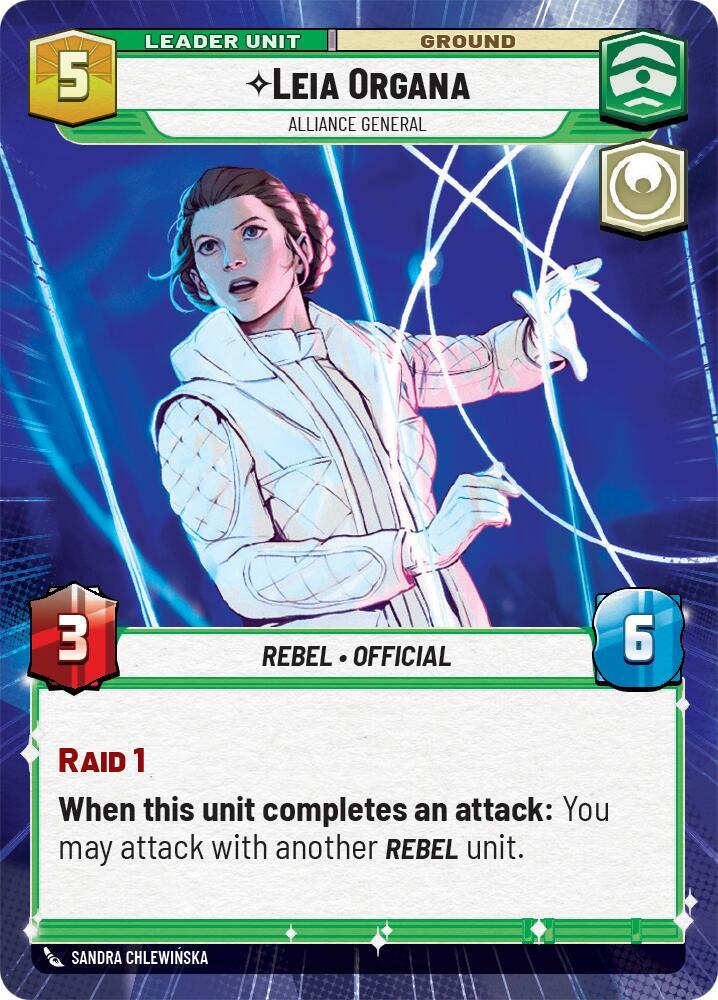 Leia Organa - Alliance General (Hyperspace) (Back)