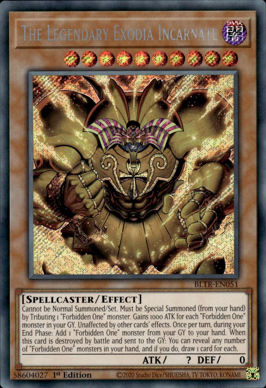 The Legendary Exodia Incarnate [BLTR-EN051] Secret Rare