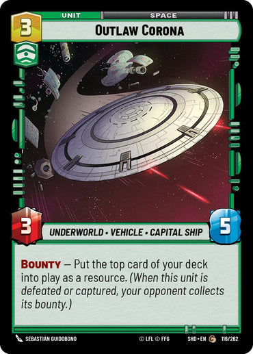 Outlaw Corona (116/262) (116/262) [Shadows of the Galaxy]