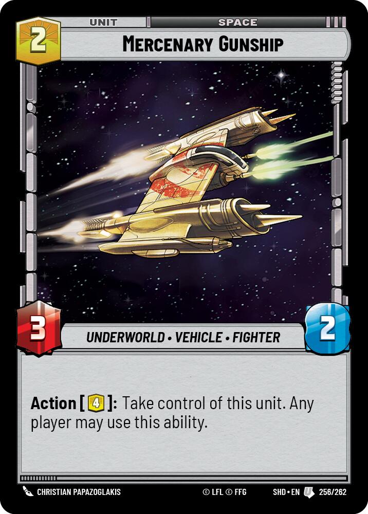 Mercenary Gunship (256/262) (256/262) [Shadows of the Galaxy]