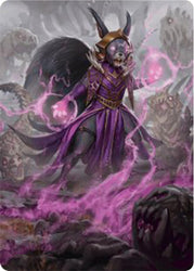 Liliana of the Dark Realms Art Card [Bloomburrow Art Series]