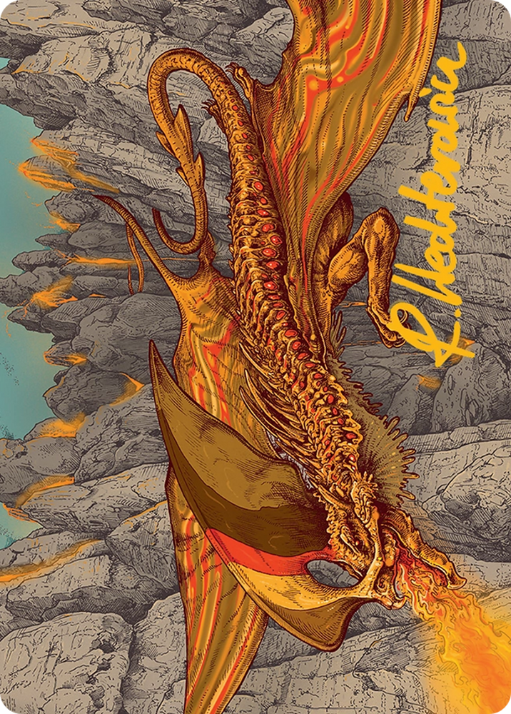 Magmatic Hellkite Art Card (34/54) [Tarkir: Dragonstorm Art Series]