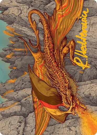 Magmatic Hellkite Art Card (34/54) [Tarkir: Dragonstorm Art Series]
