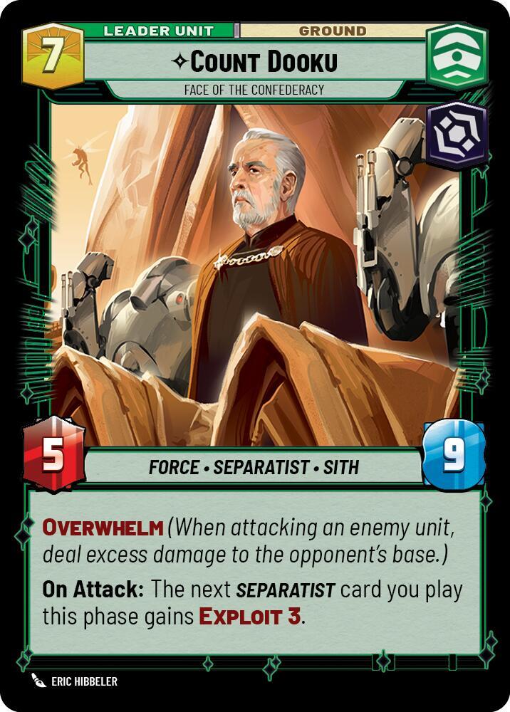 Count Dooku - Face of the Confederacy (Back)