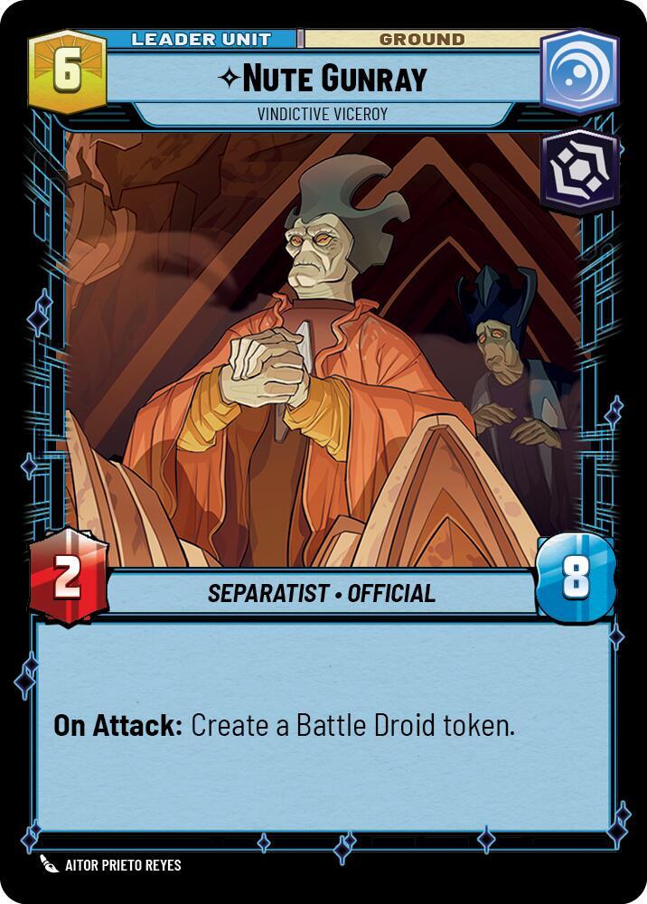 Nute Gunray - Vindictive Viceroy (Back)