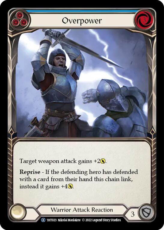 Overpower (Blue) [1HT023] (History Pack 1 Dorinthea Blitz Deck)