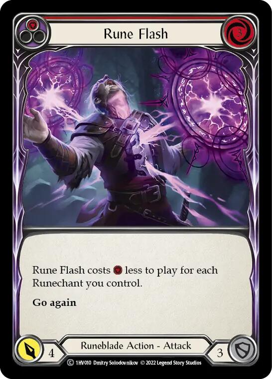 Rune Flash (Red) [1HV010] (Historic Pack 1 Blitz Deck Viserai)