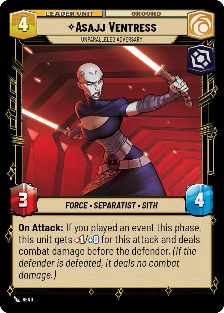 Asajj Ventress - Unparalleled Adversary (Back)