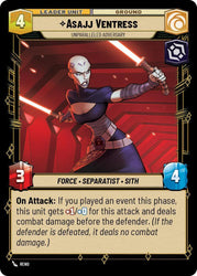Asajj Ventress - Unparalleled Adversary (Back)