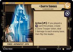 Chancellor Palpatine - Playing Both Sides (Back)