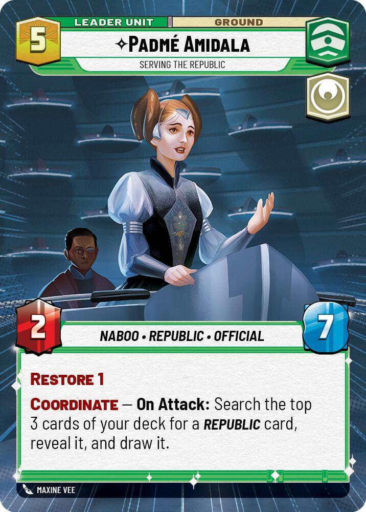 Padmé Amidala - Serving the Republic (Hyperspace) (Back)