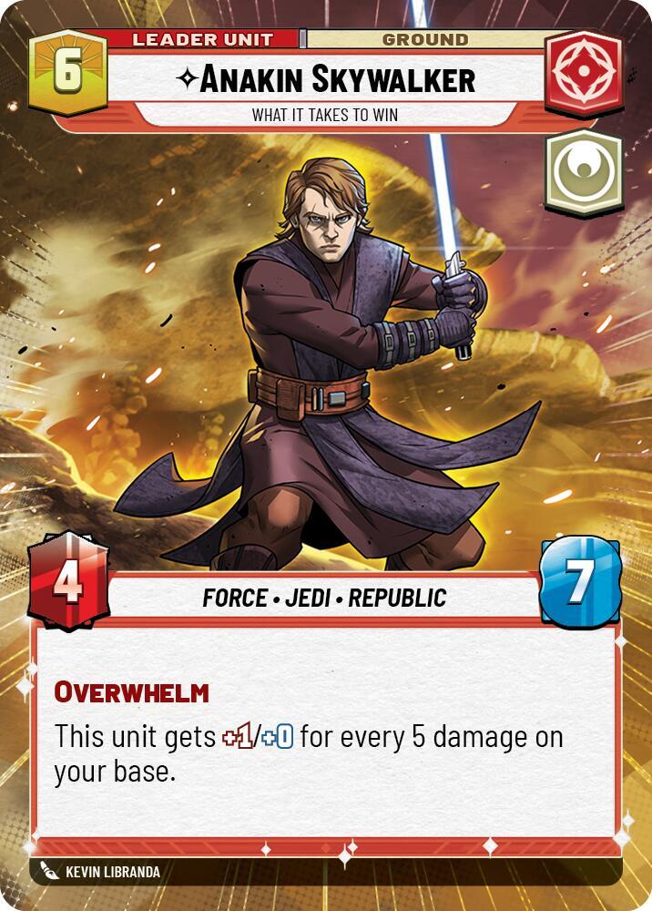 Anakin Skywalker - What it Takes to Win (Hyperspace) (Back)