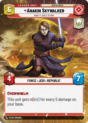 Anakin Skywalker - What it Takes to Win (Hyperspace) (Back)