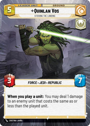 Quinlan Vos - Sticking the Landing (Hyperspace) (Back)
