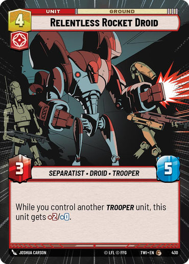 Relentless Rocket Droid (430) (Hyperspace) (430) [Twilight of the Republic]