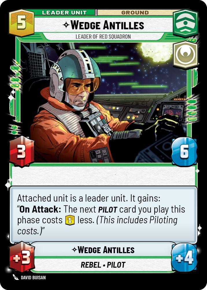 Wedge Antilles - Leader of Red Squadron (Back)
