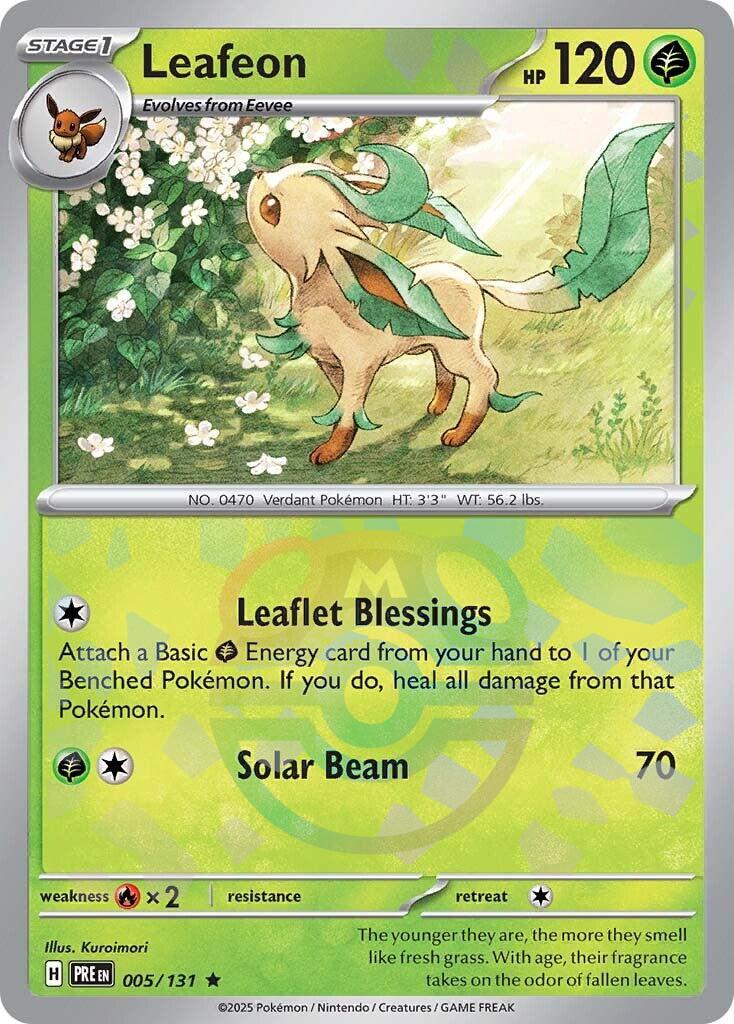 Leafeon (005/131) (Master Ball Pattern) [Scarlet & Violet: Prismatic Evolutions]