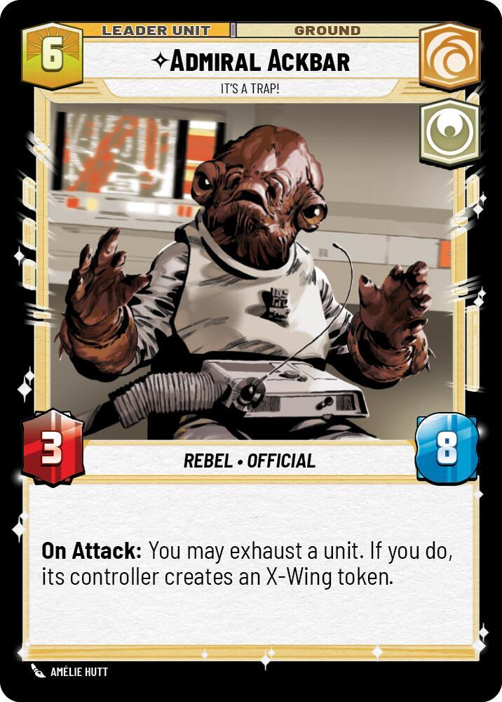 Admiral Ackbar - It's A Trap! (Back)