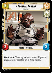 Admiral Ackbar - It's A Trap! (Back)