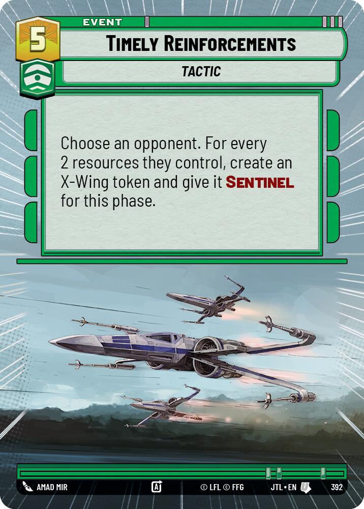 Timely Reinforcements (Hyperspace)