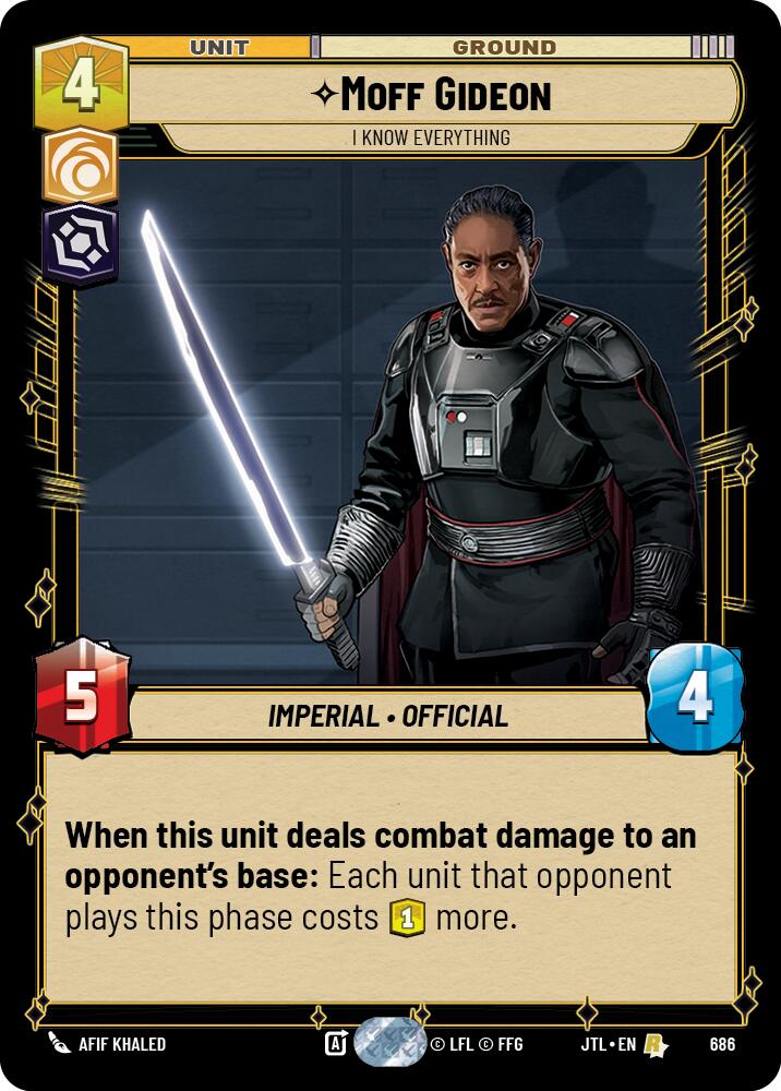 Moff Gideon - I Know Everything (Foil)