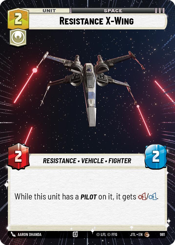 Resistance X-Wing (Hyperspace Foil)