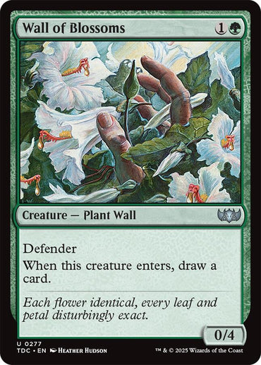 Wall of Blossoms [Tarkir: Dragonstorm Commander]