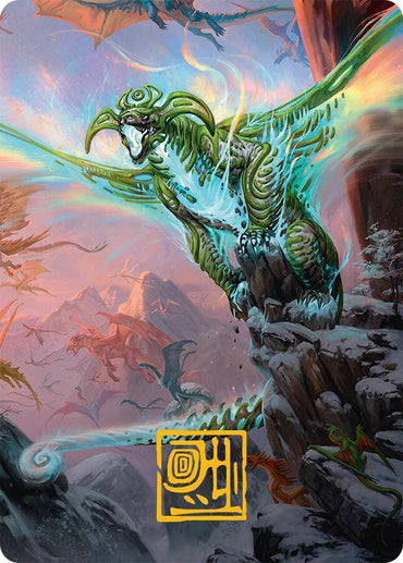 Ureni of the Unwritten Art Card (51/54) (Gold-Stamped Signature) [Tarkir: Dragonstorm Art Series]