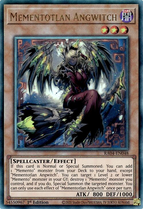 Mementotlan Angwitch [RA04-EN048] Prismatic Ultimate Rare