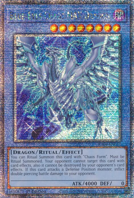 Blue-Eyes Chaos MAX Dragon (New Art) [RA04-EN051] Quarter Century Secret Rare