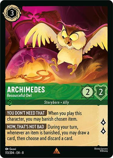 Archimedes - Resourceful Owl (113/204) [Reign of Jafar]