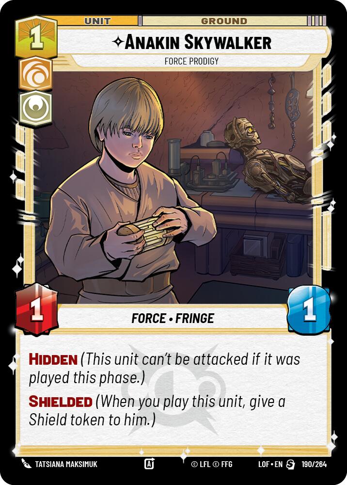 Anakin Skywalker - Force Prodigy (190/264) (190/264) [Legends of the Force]