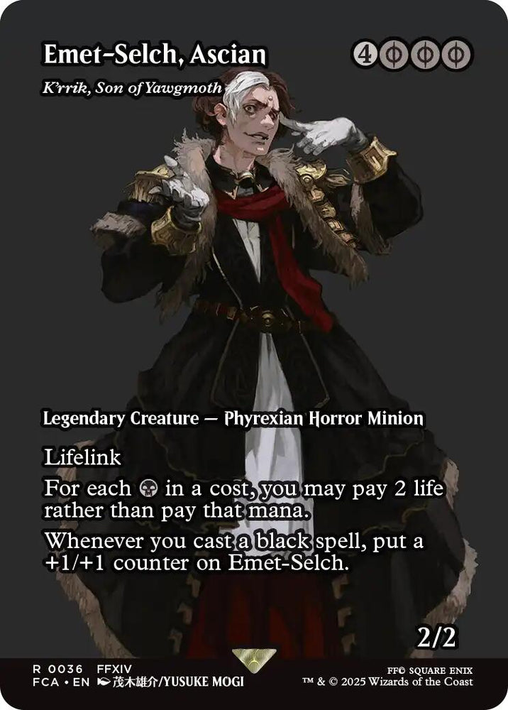 Emet-Selch, Ascian - K'rrik, Son of Yawgmoth (Showcase) [FINAL FANTASY : Through the Ages]