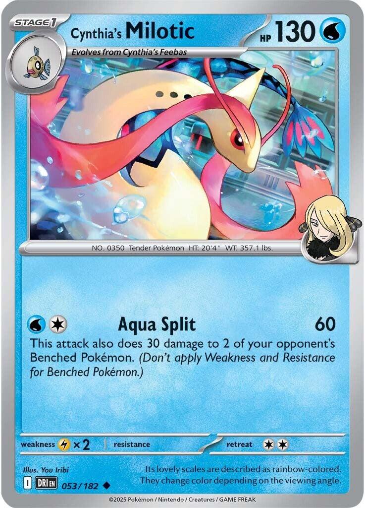 Cynthia's Milotic (053/182) [Scarlet & Violet: Destined Rivals]