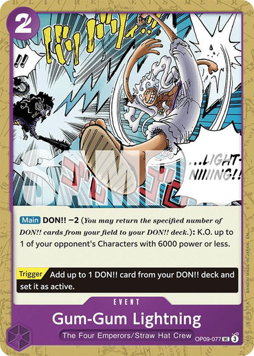 Gum-Gum Lightning (Reprint) [Starter Deck: Purple/Black Monkey.D.Luffy]