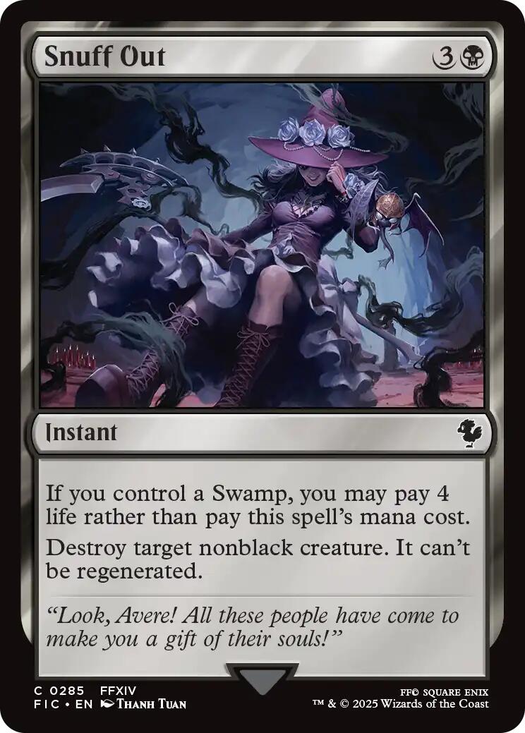 Snuff Out (Surge Foil) [FINAL FANTASY Commander]