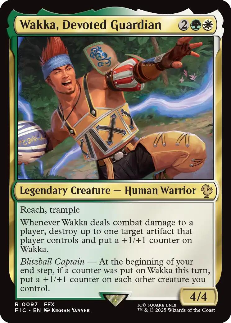 Wakka, Devoted Guardian (Surge Foil) [FINAL FANTASY Commander]