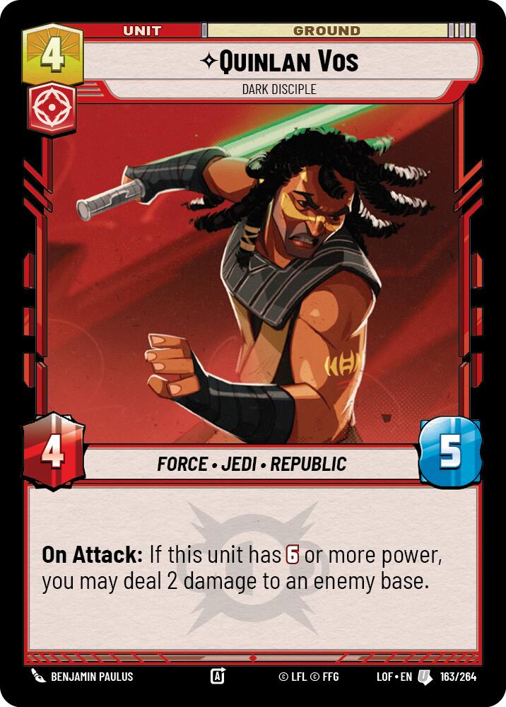 Quinlan Vos - Dark Disciple (163/264) (163/264) [Legends of the Force]
