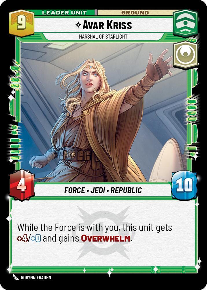 Avar Kriss - Marshal of Starlight (Back)