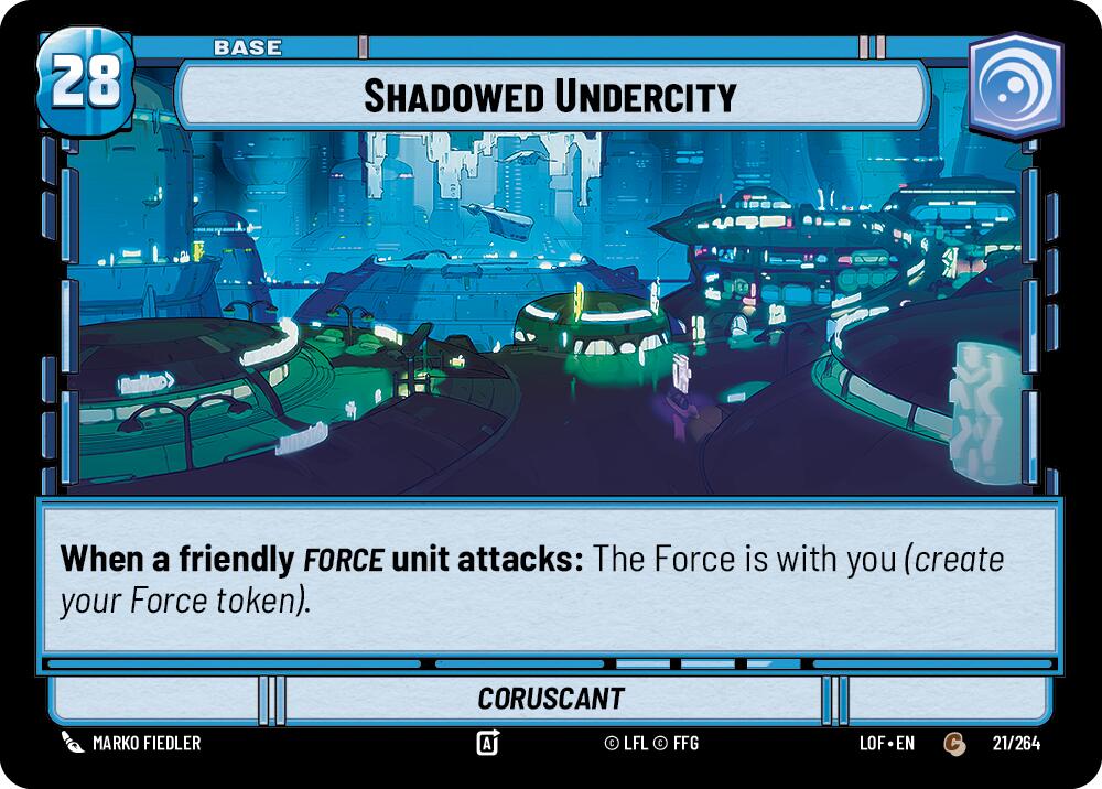 Shadowed Undercity // Experience (021/264 // T01/T03) (021/264 // T01/T03) [Legends of the Force]