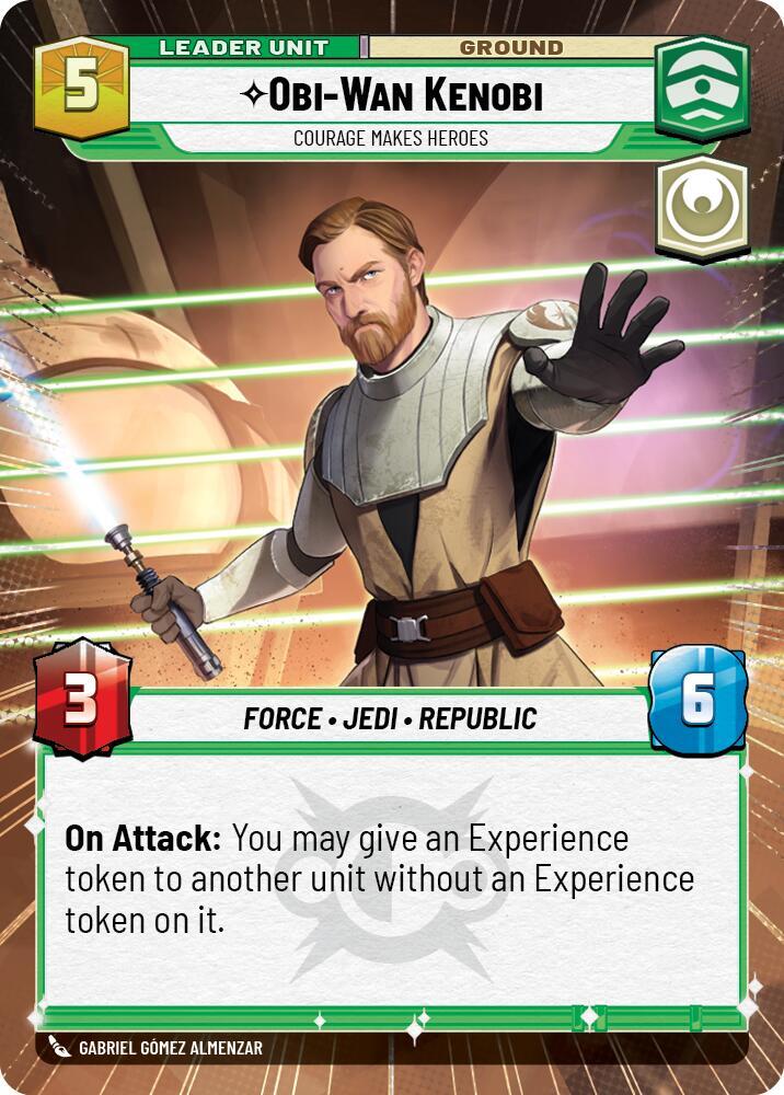 Obi-Wan Kenobi - Courage Makes Heroes (Hyperspace) (Back)