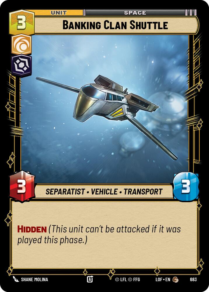 Banking Clan Shuttle (683) (Foil) (683) [Legends of the Force]