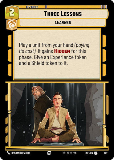 Three Lessons (727) (Foil) (727) [Legends of the Force]