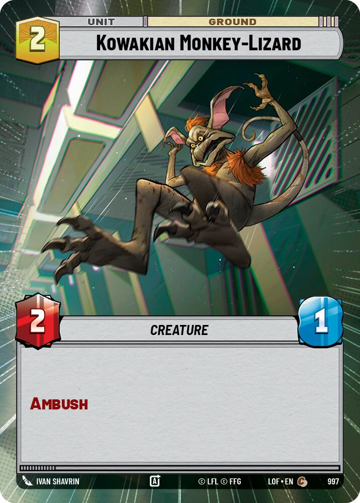 Kowakian Monkey-Lizard (Hyperspace Foil)