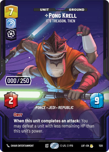 Pong Krell - It's Treason, Then (1120) (Serialized) (1120) [Legends of the Force]