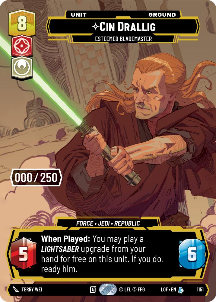 Cin Drallig - Esteemed Blademaster (Serialized)
